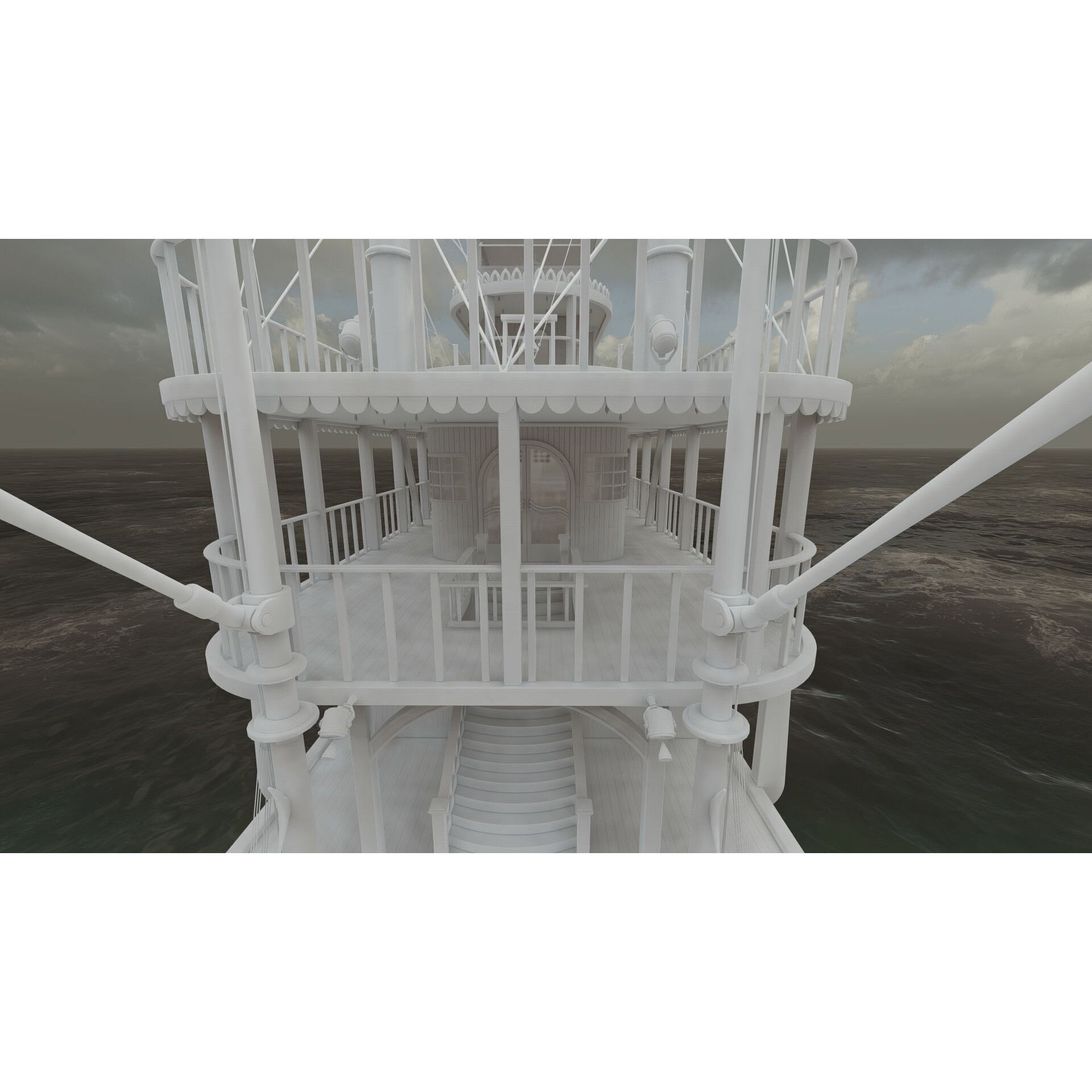 American Steam Ship - Game-Ready 3D Model - View 37