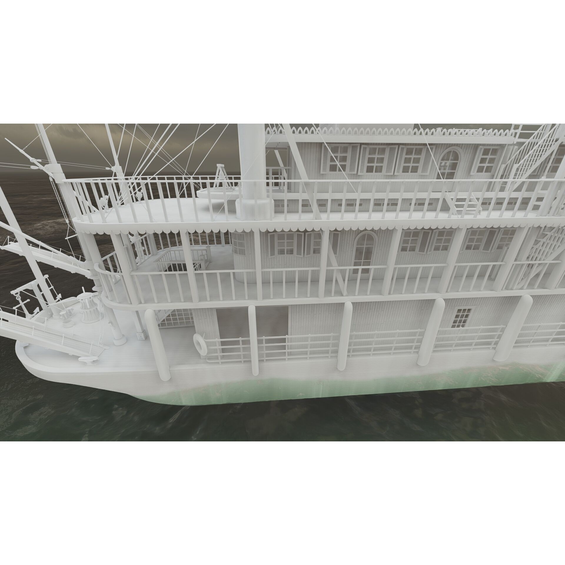 American Steam Ship - Game-Ready 3D Model - View 39
