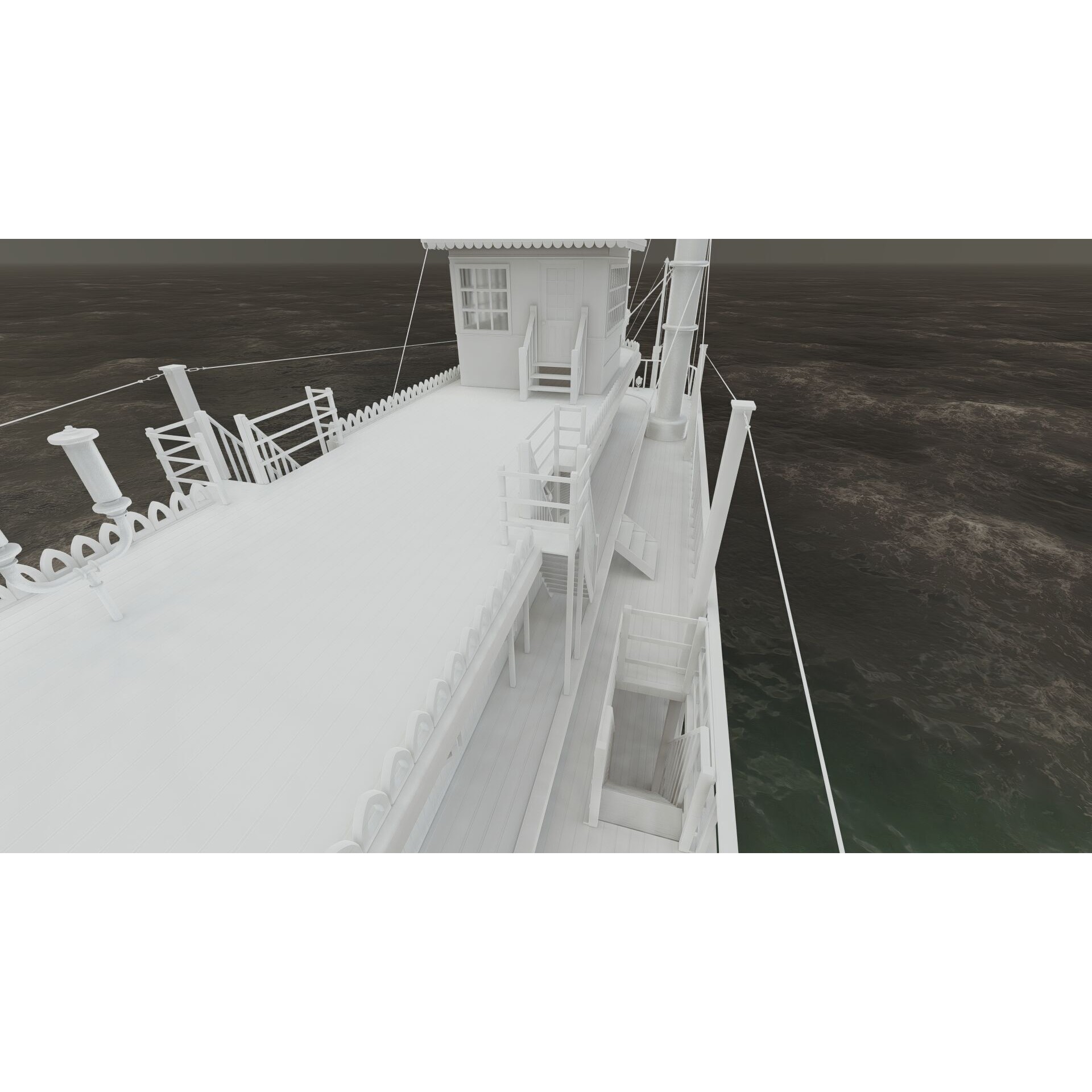 American Steam Ship - Game-Ready 3D Model - View 42