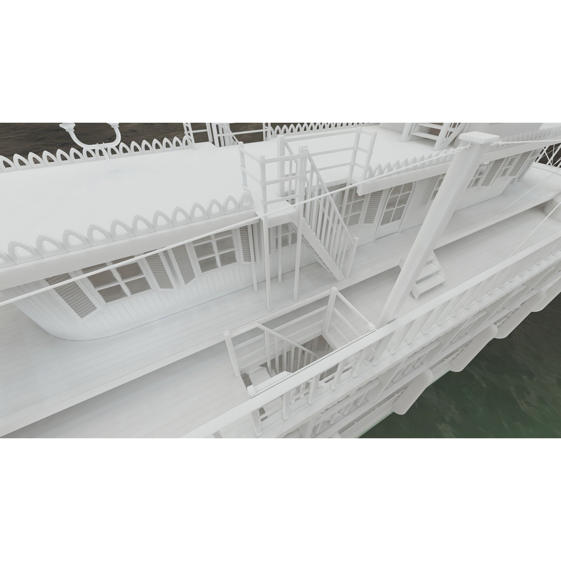 American Steam Ship - Game-Ready 3D Model - View 43