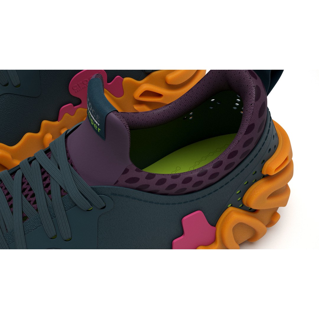 Crocs Pollex Juniper Sneakers 3D Model – High Poly Game Asset, FBX - View 13