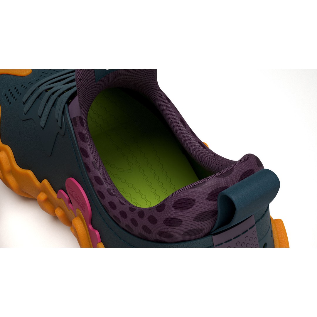 Crocs Pollex Juniper Sneakers 3D Model – High Poly Game Asset, FBX - View 14