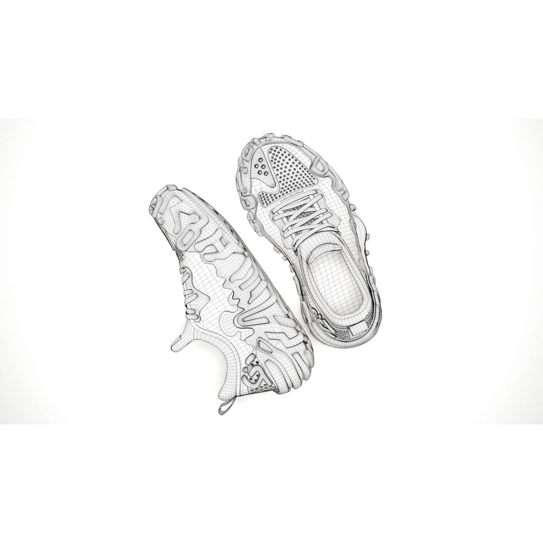 Crocs Pollex Juniper Sneakers 3D Model – High Poly Game Asset, FBX - View 16