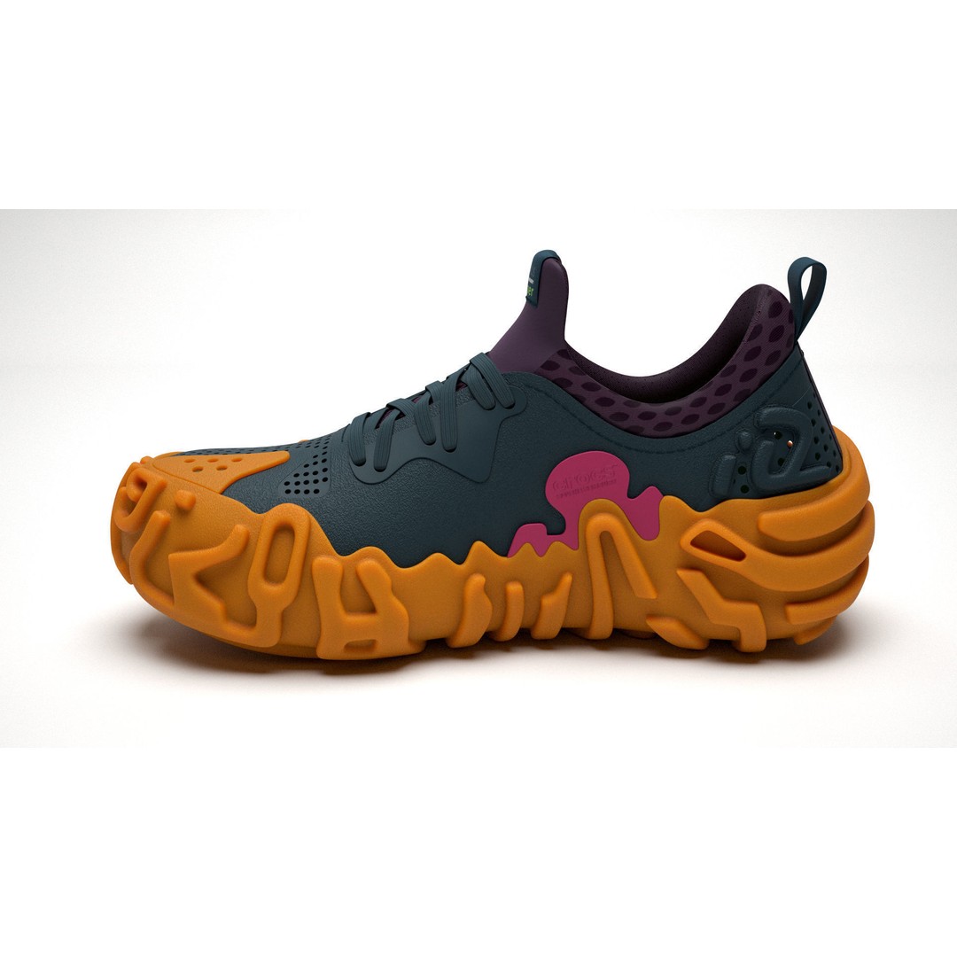 Crocs Pollex Juniper Sneakers 3D Model – High Poly Game Asset, FBX - View 9