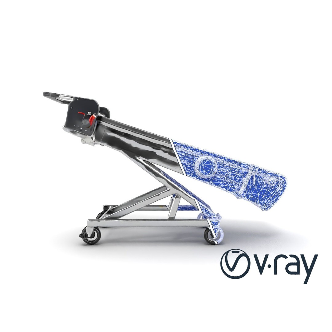 Baggage Conveyor Loader 3D Model – Low Poly PBR Industrial Asset, FBX - View 13