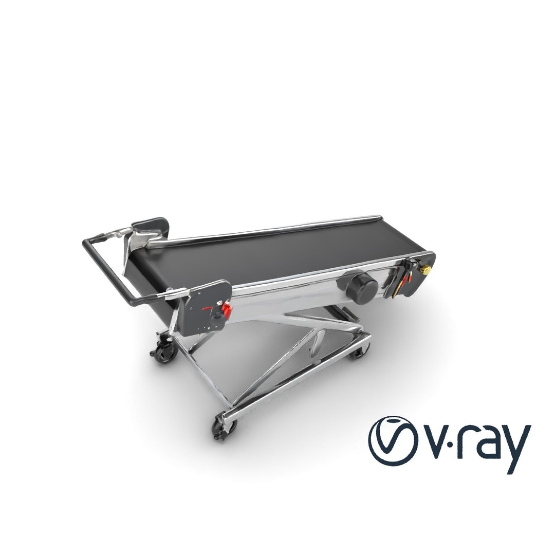 Baggage Conveyor Loader 3D Model – Low Poly PBR Industrial Asset, FBX - View 15