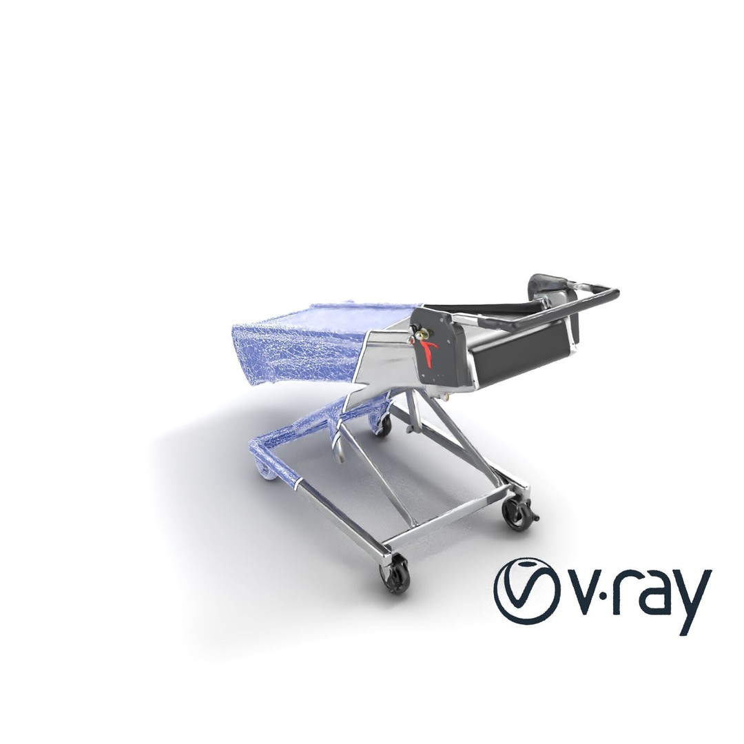Baggage Conveyor Loader 3D Model – Low Poly PBR Industrial Asset, FBX - View 19