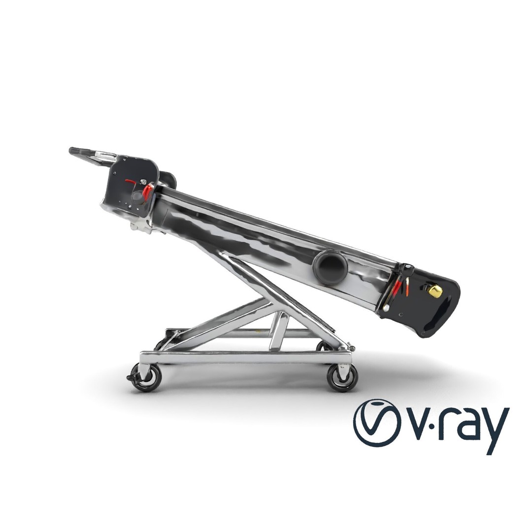 Baggage Conveyor Loader 3D Model – Low Poly PBR Industrial Asset, FBX - View 24