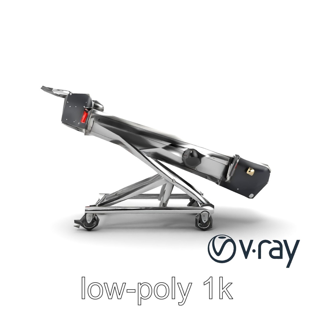 Baggage Conveyor Loader 3D Model – Low Poly PBR Industrial Asset, FBX - View 28