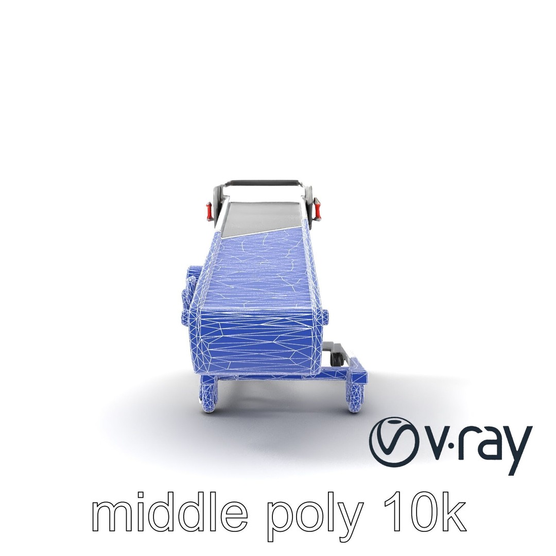 Baggage Conveyor Loader 3D Model – Low Poly PBR Industrial Asset, FBX - View 31