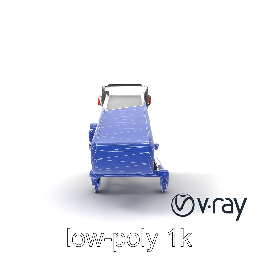 Baggage Conveyor Loader 3D Model – Low Poly PBR Industrial Asset, FBX - View 32