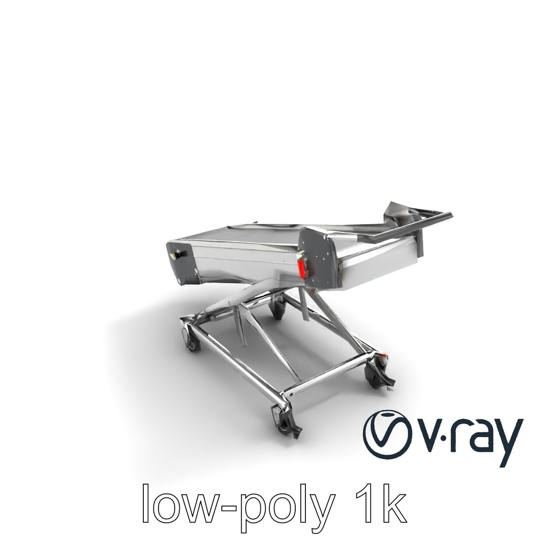 Baggage Conveyor Loader 3D Model – Low Poly PBR Industrial Asset, FBX - View 7