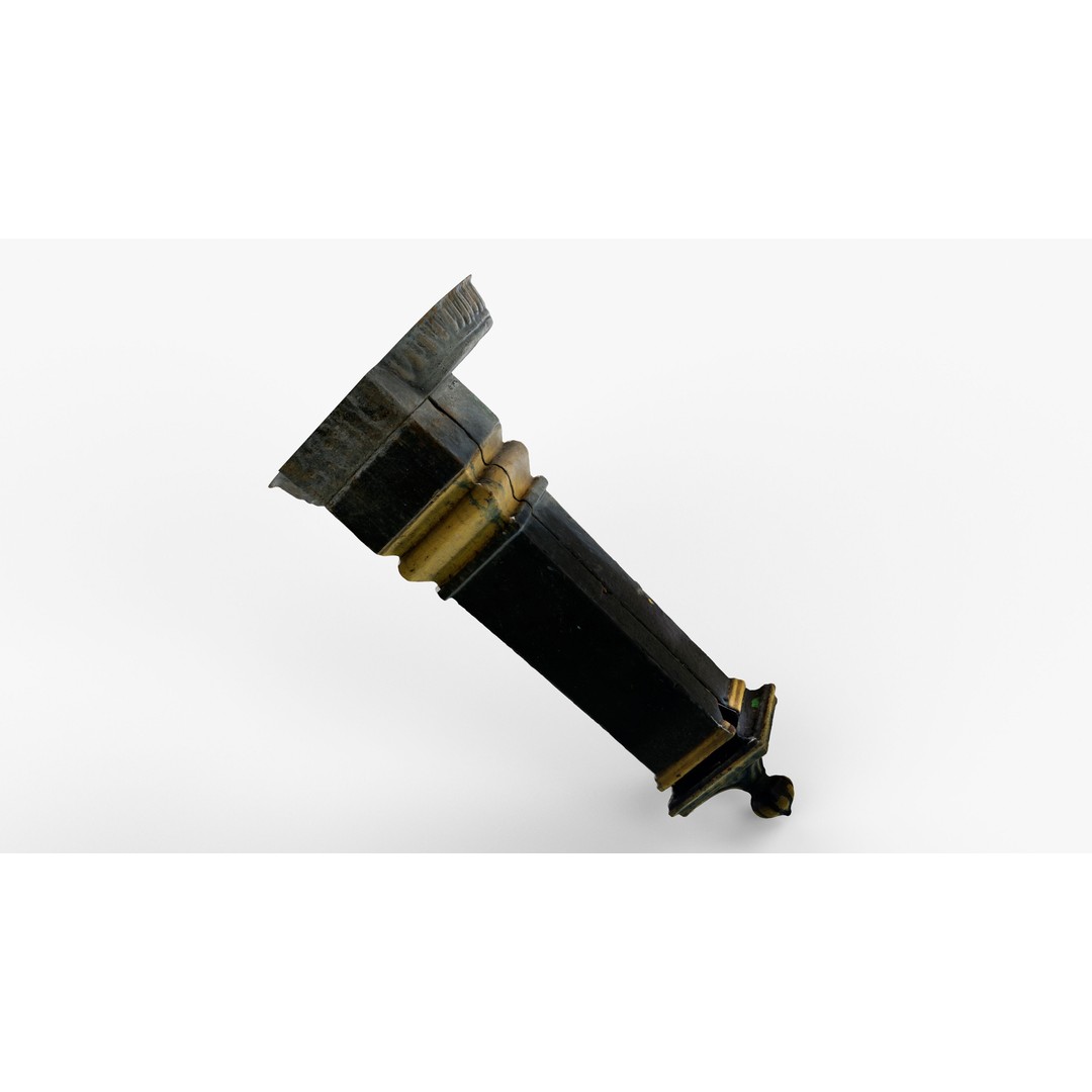 Old Cast Iron Hand Water Pump 3D Model – Low Poly PBR Asset, FBX - View 11