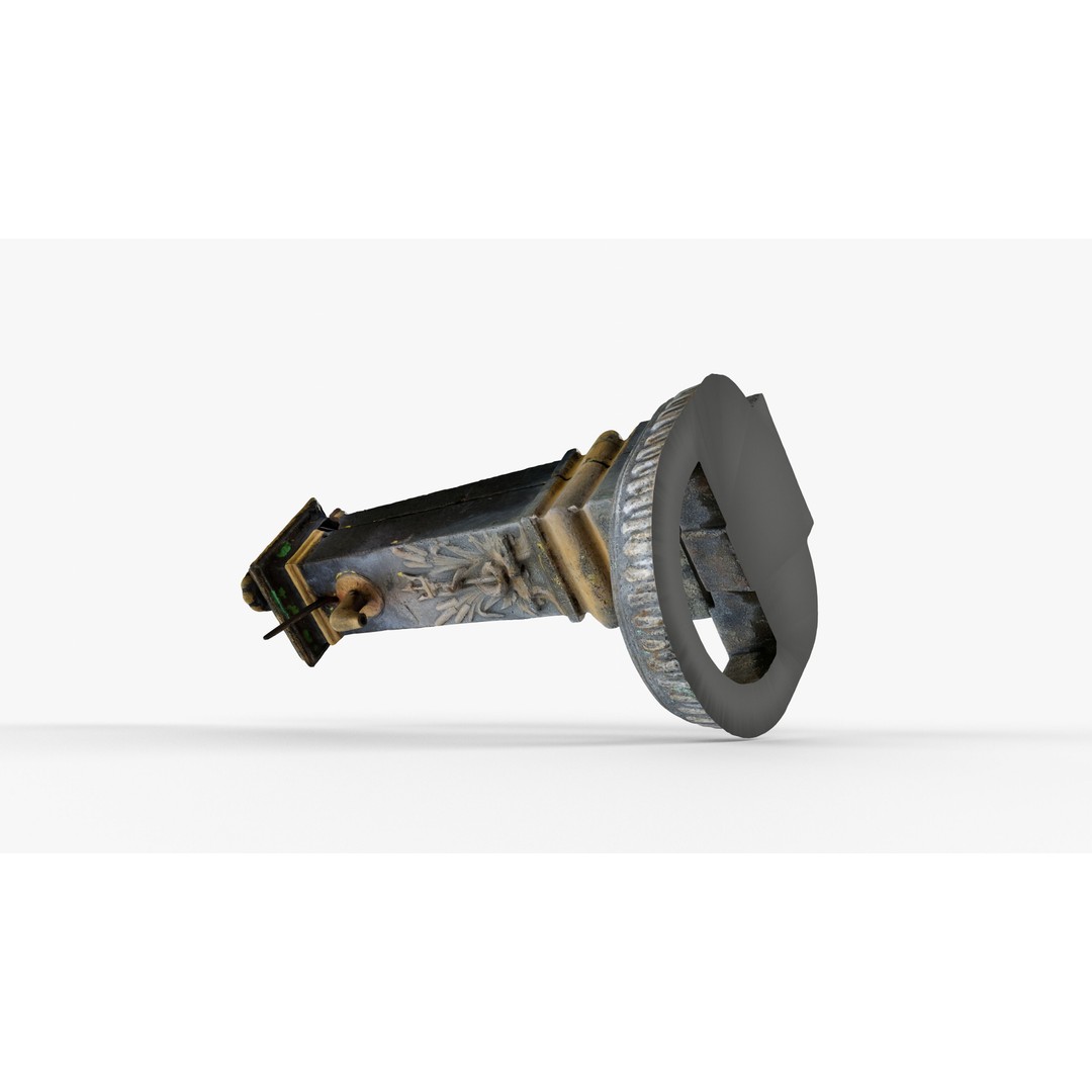 Old Cast Iron Hand Water Pump 3D Model – Low Poly PBR Asset, FBX - View 13