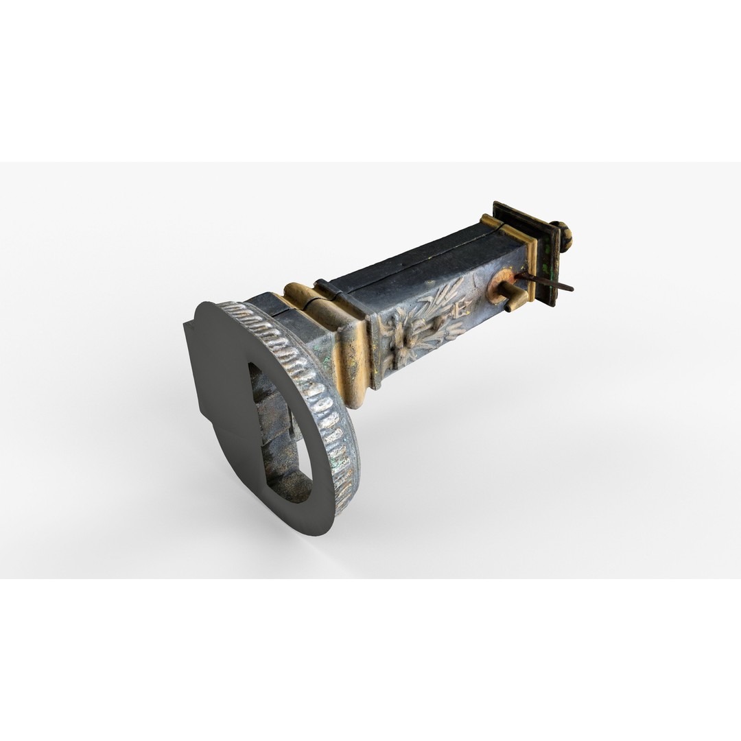 Old Cast Iron Hand Water Pump 3D Model – Low Poly PBR Asset, FBX - View 14