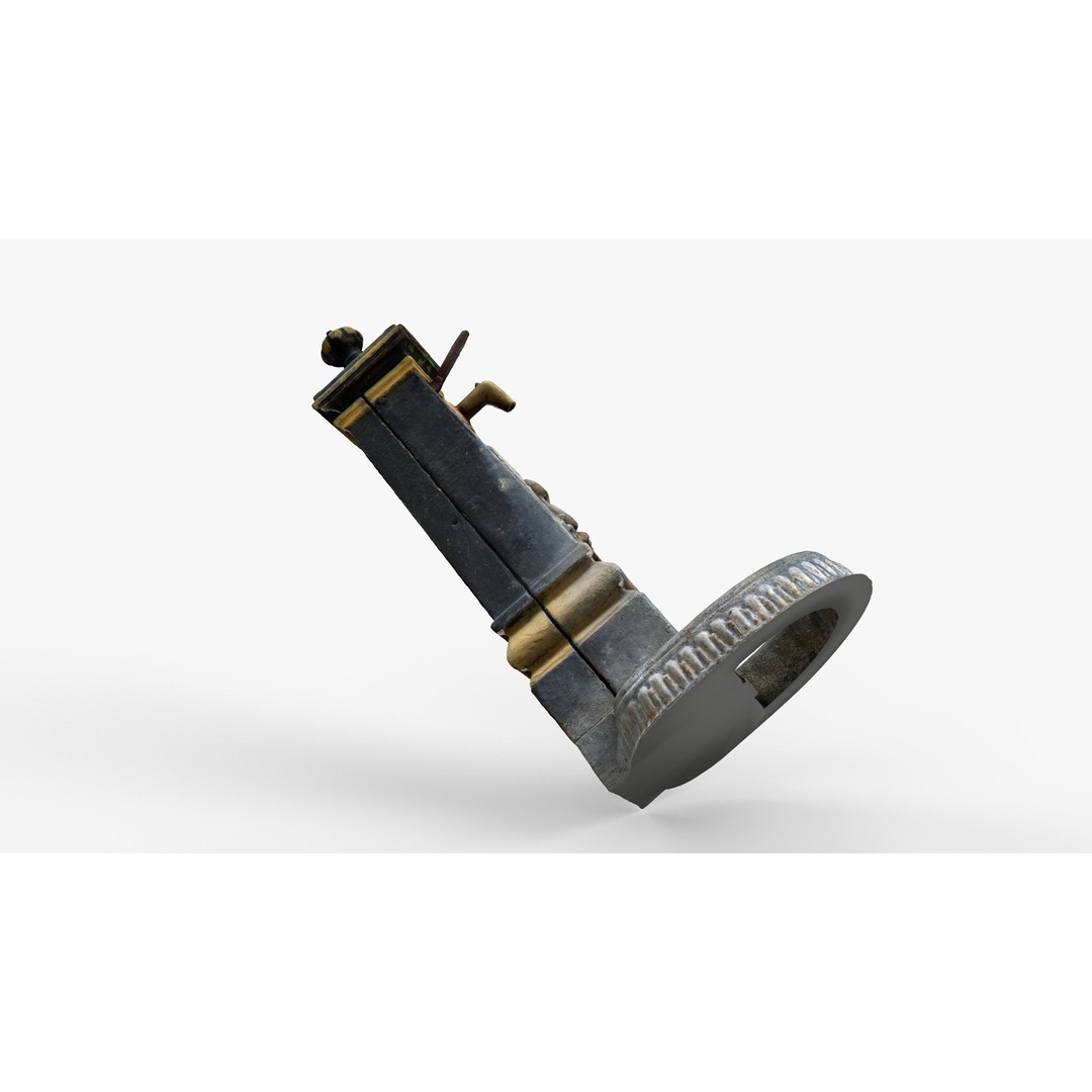 Old Cast Iron Hand Water Pump 3D Model – Low Poly PBR Asset, FBX - View 17