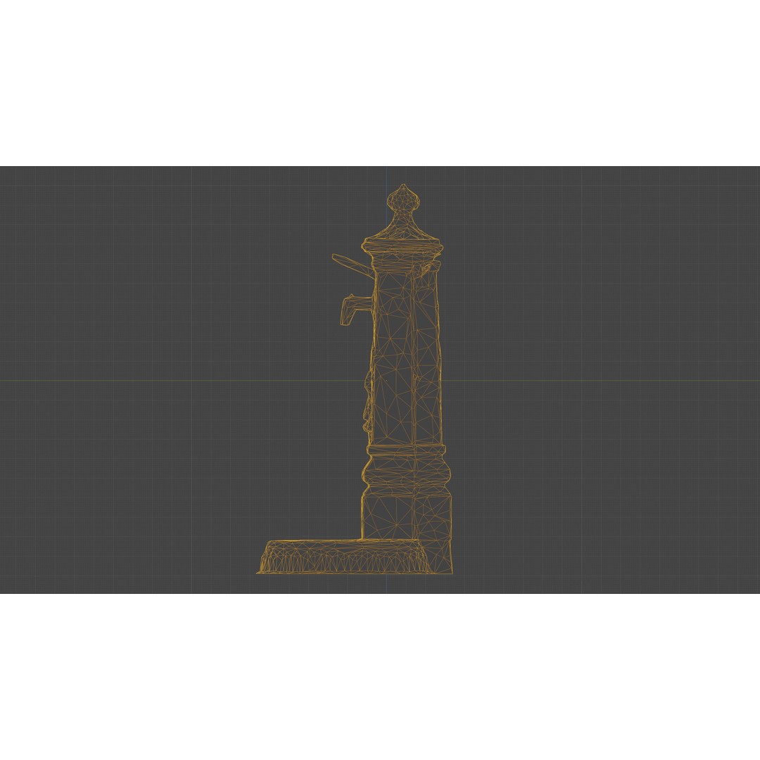 Old Cast Iron Hand Water Pump 3D Model – Low Poly PBR Asset, FBX - View 19