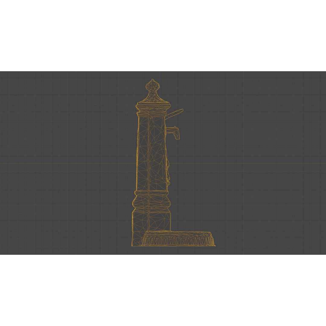Old Cast Iron Hand Water Pump 3D Model – Low Poly PBR Asset, FBX - View 20