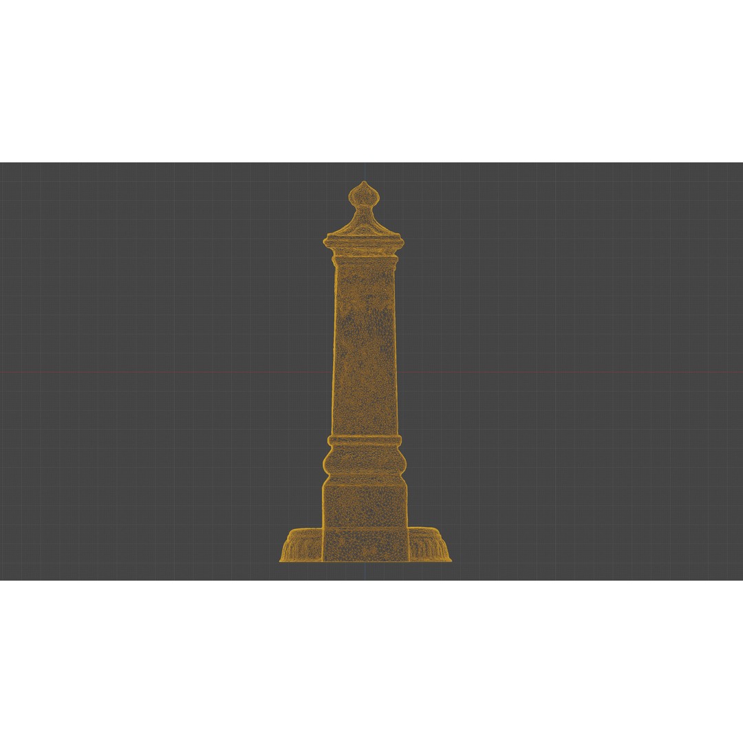 Old Cast Iron Hand Water Pump 3D Model – Low Poly PBR Asset, FBX - View 23