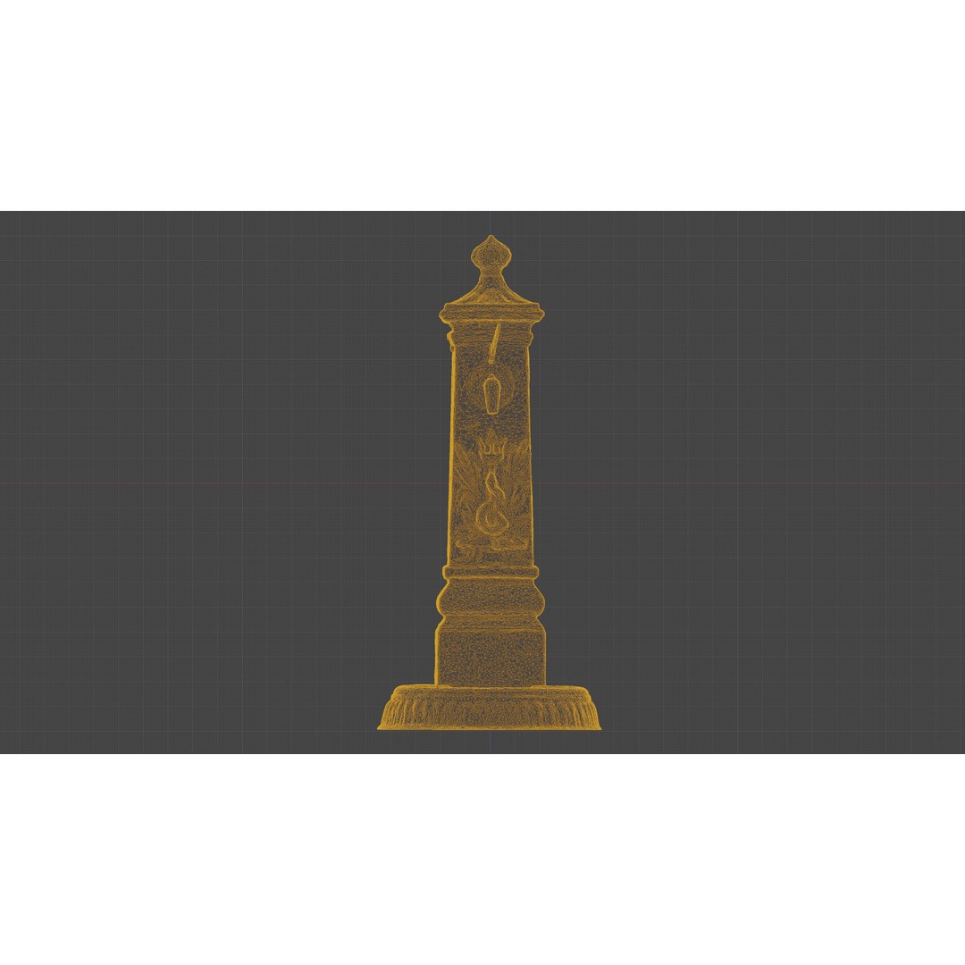 Old Cast Iron Hand Water Pump 3D Model – Low Poly PBR Asset, FBX - View 6