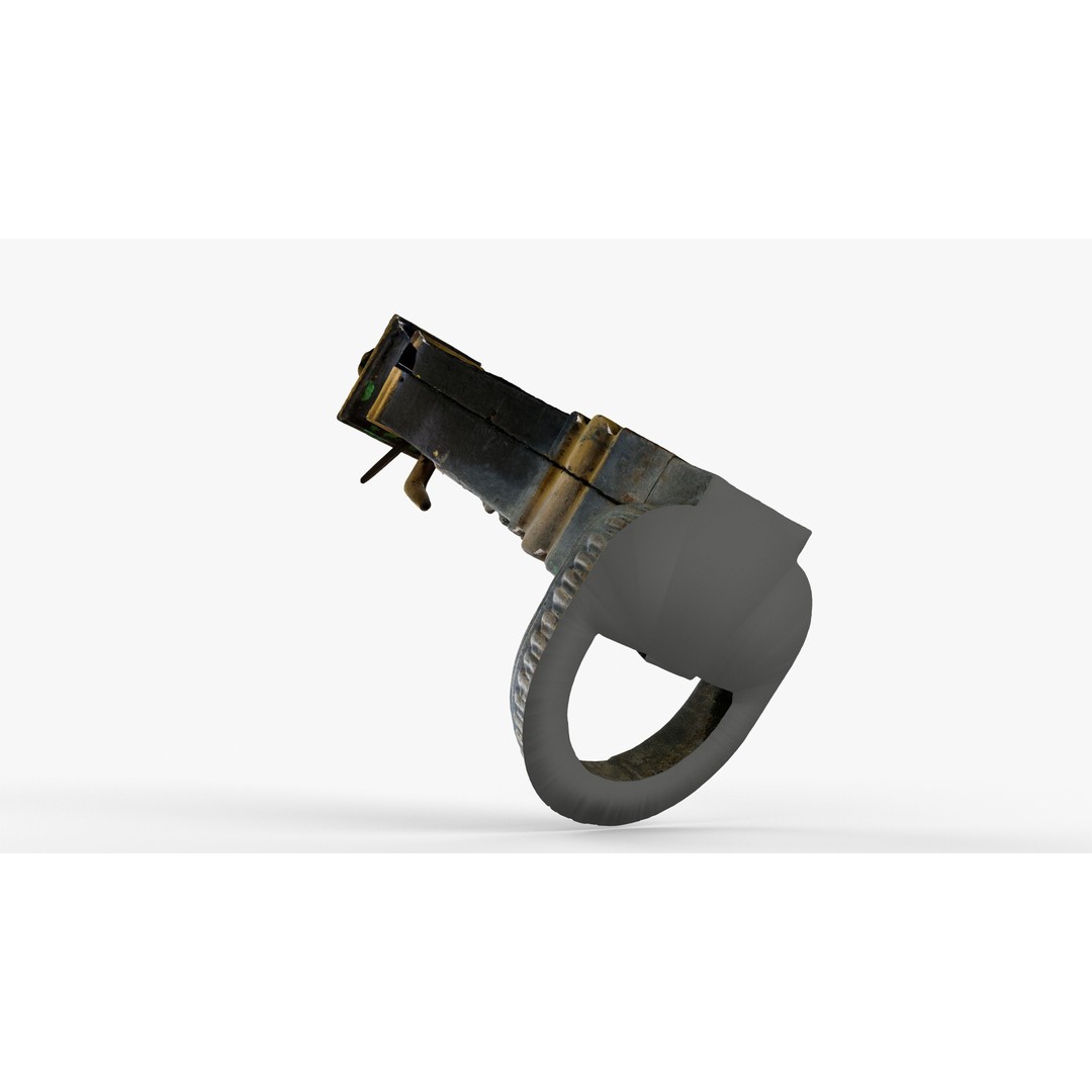 Old Cast Iron Hand Water Pump 3D Model – Low Poly PBR Asset, FBX - View 8