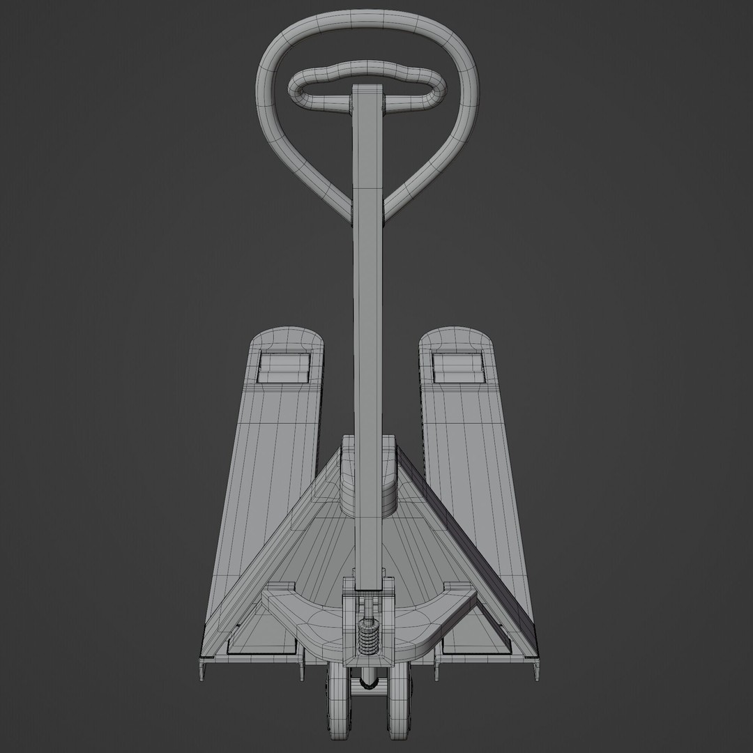 Manual Forklift 3D Model – High Detail PBR Asset for Blender