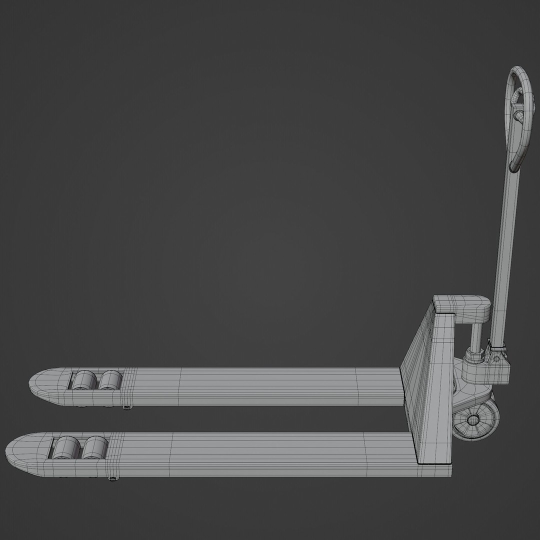 Manual Forklift 3D Model – High Detail PBR Asset for Blender - View 11