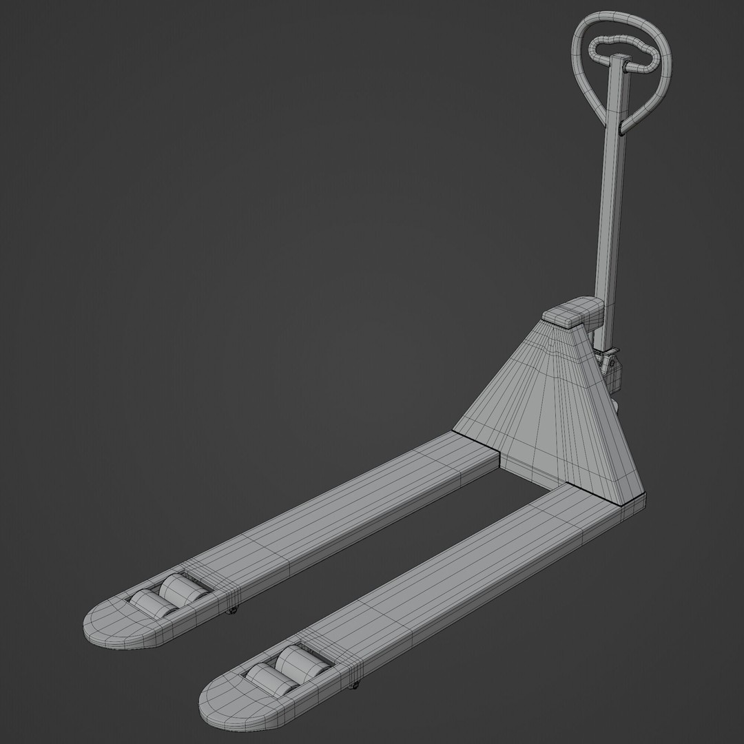 Manual Forklift 3D Model – High Detail PBR Asset for Blender - View 12