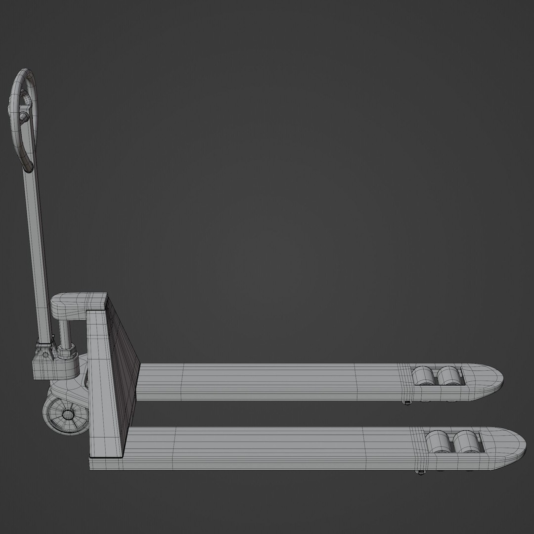 Manual Forklift 3D Model – High Detail PBR Asset for Blender - View 15