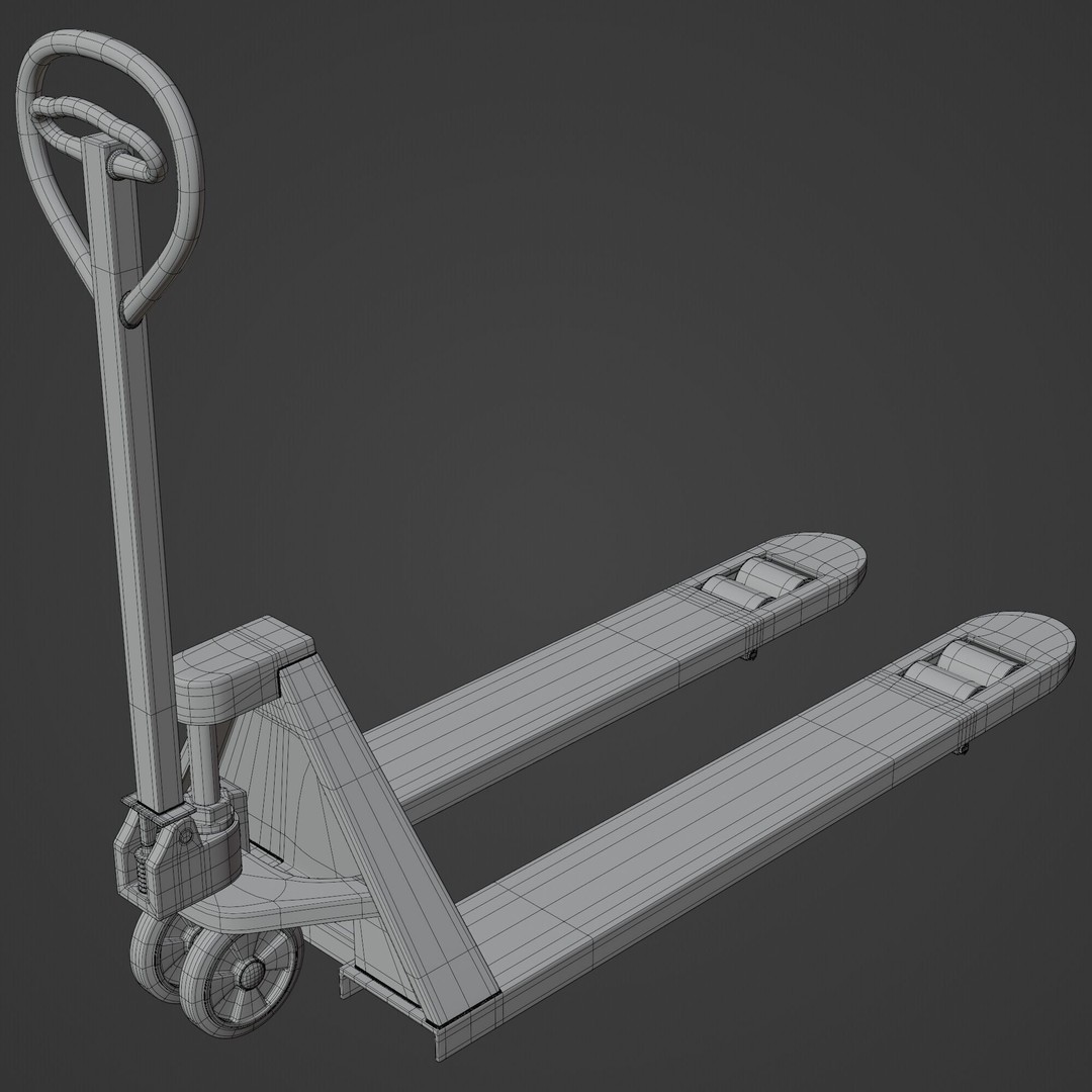 Manual Forklift 3D Model – High Detail PBR Asset for Blender - View 16