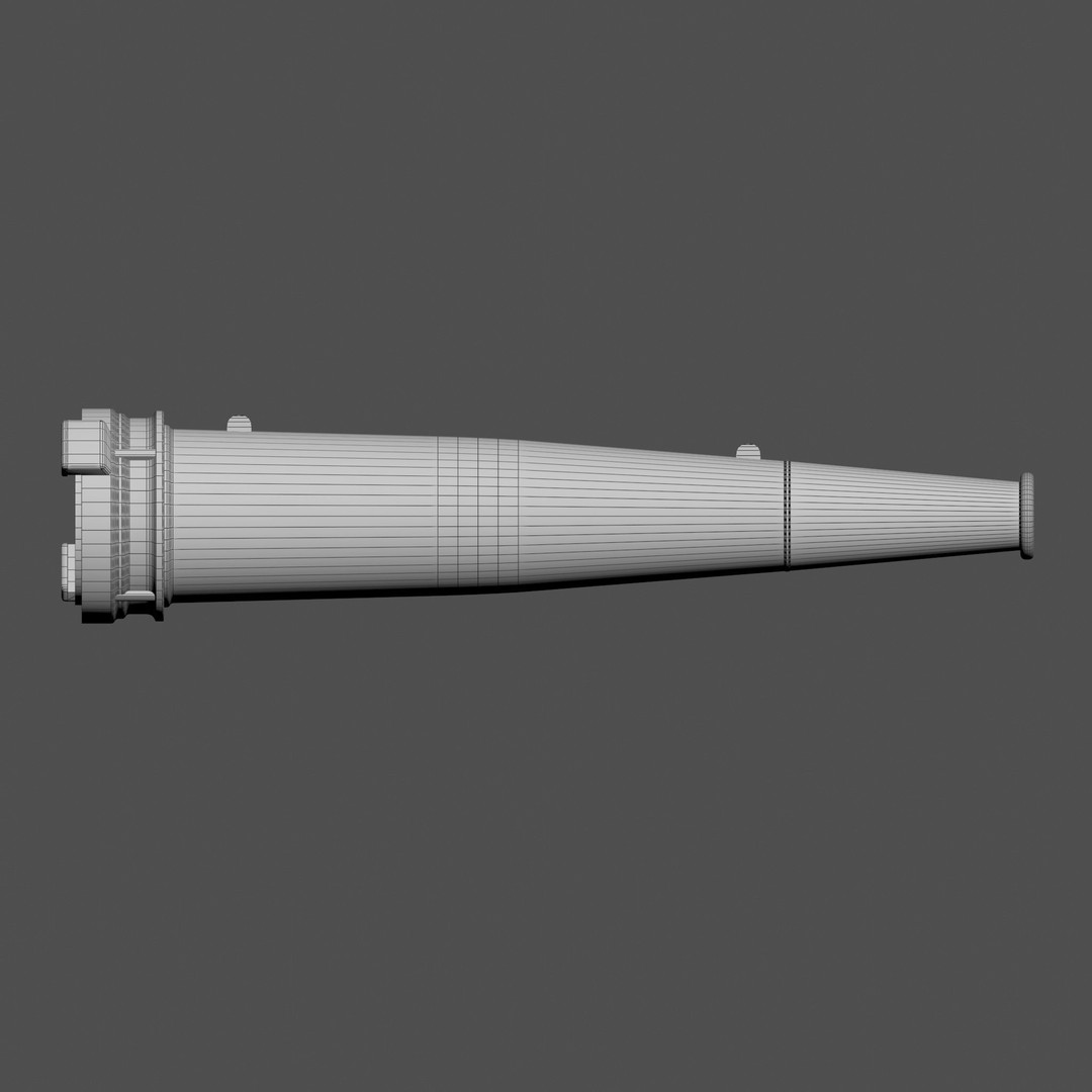 Fire Hose Nozzle 3D Model – Realistic Industrial Tool, PBR Textures
