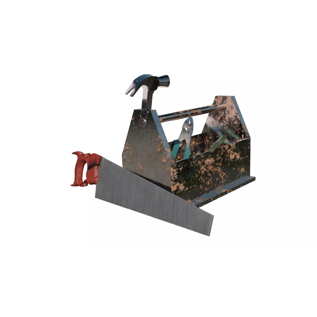Tool Pack 3D Model – Low Poly Game Ready Tools with Toolbox - View 6