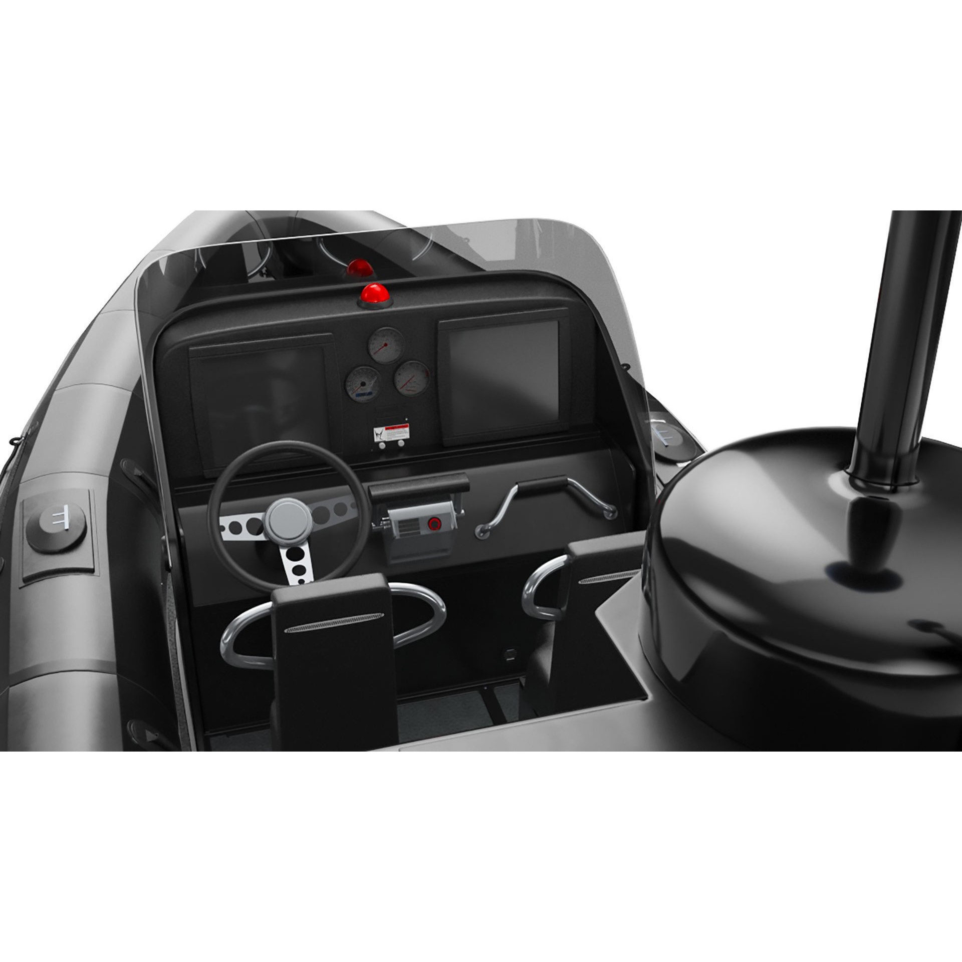 Military Inflatable Zodiac Boat with Mercury - Game-Ready 3D Model - View 17