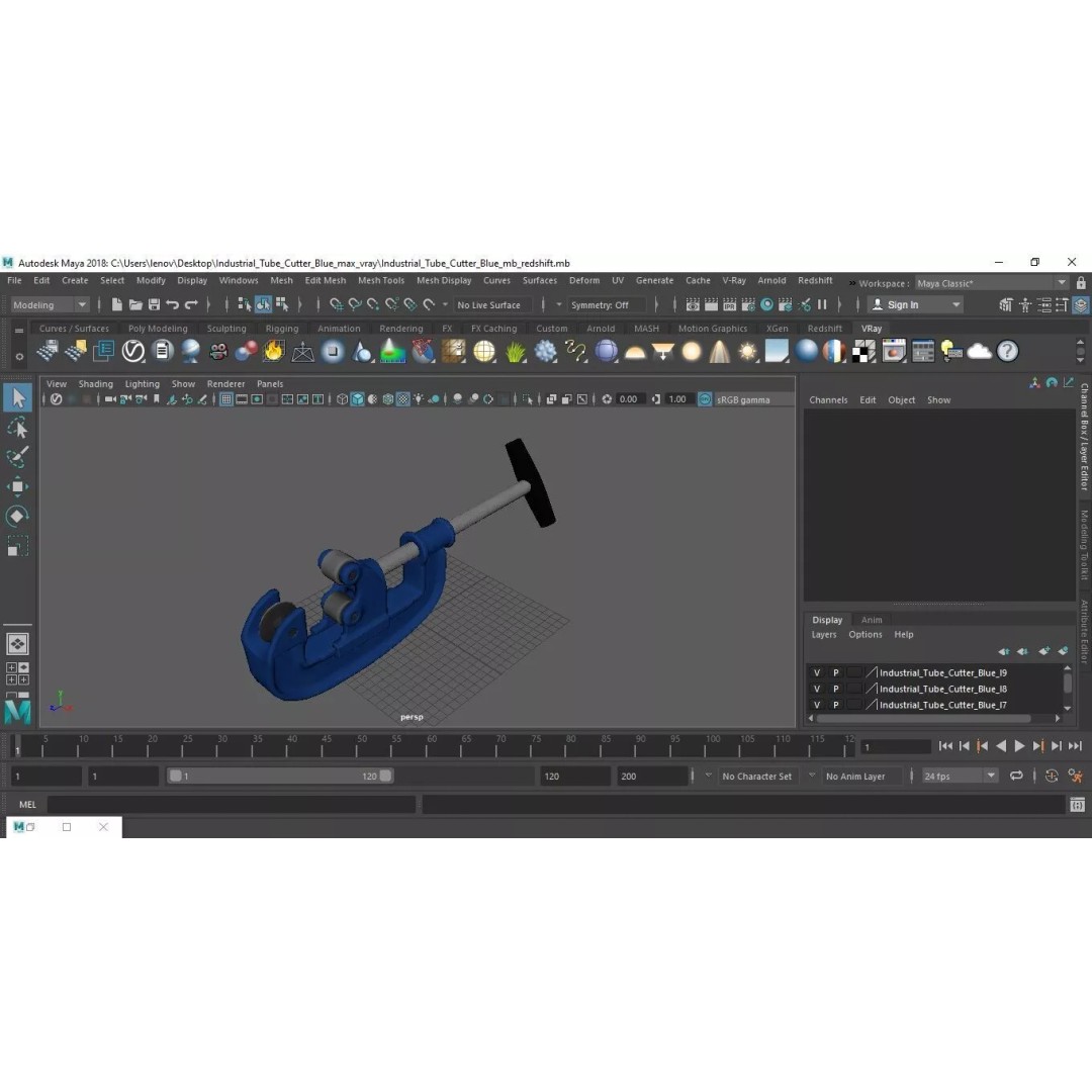 Industrial Tube Cutter 3D Model – High Quality PBR Asset, FBX - View 19