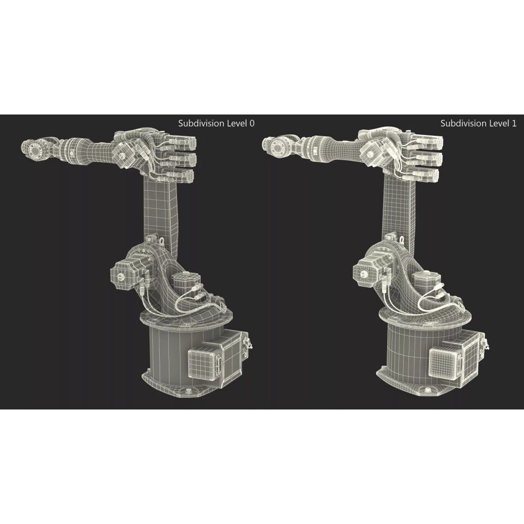 Kuka KR 16 3 3D Model – Rigged Industrial Robot Arm for Animation - View 25
