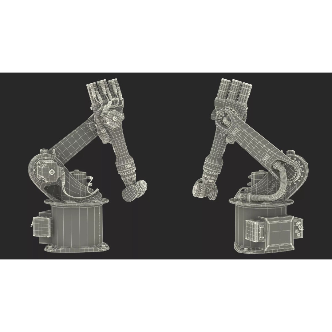 Kuka KR 16 3 3D Model – Rigged Industrial Robot Arm for Animation - View 29