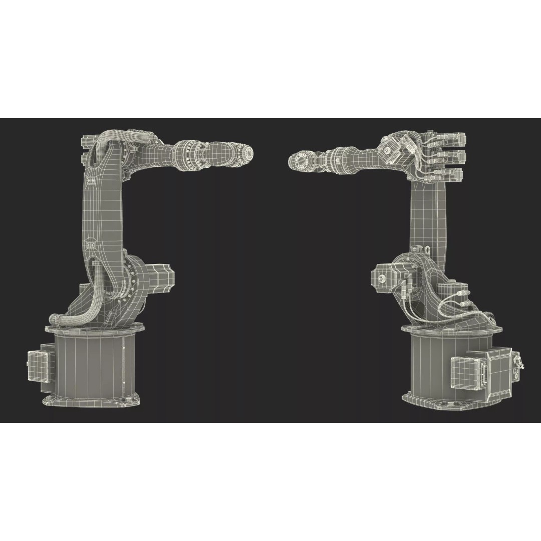 Kuka KR 16 3 3D Model – Rigged Industrial Robot Arm for Animation - View 30