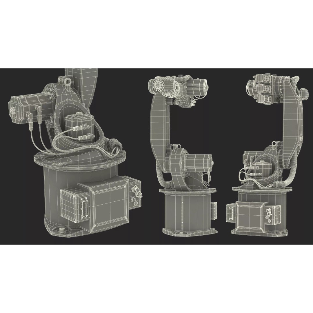 Kuka KR 16 3 3D Model – Rigged Industrial Robot Arm for Animation - View 31