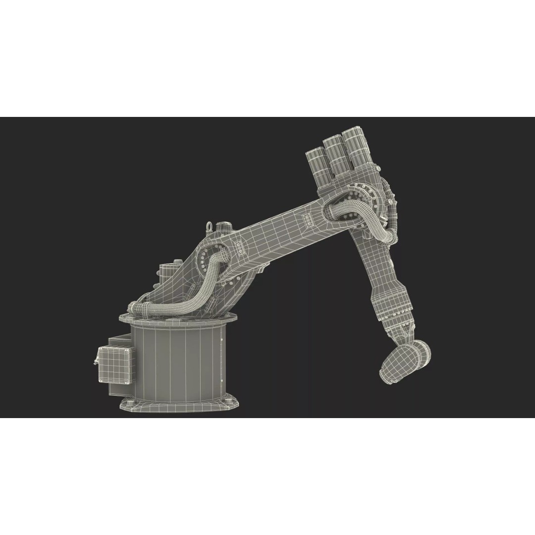 Kuka KR 16 3 3D Model – Rigged Industrial Robot Arm for Animation - View 32