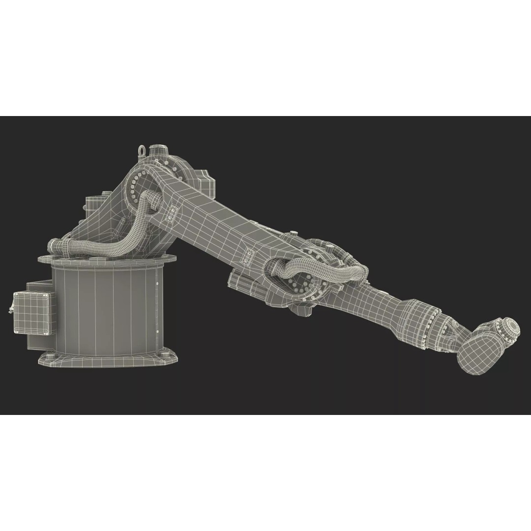 Kuka KR 16 3 3D Model – Rigged Industrial Robot Arm for Animation - View 33