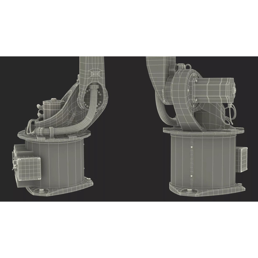 Kuka KR 16 3 3D Model – Rigged Industrial Robot Arm for Animation - View 34