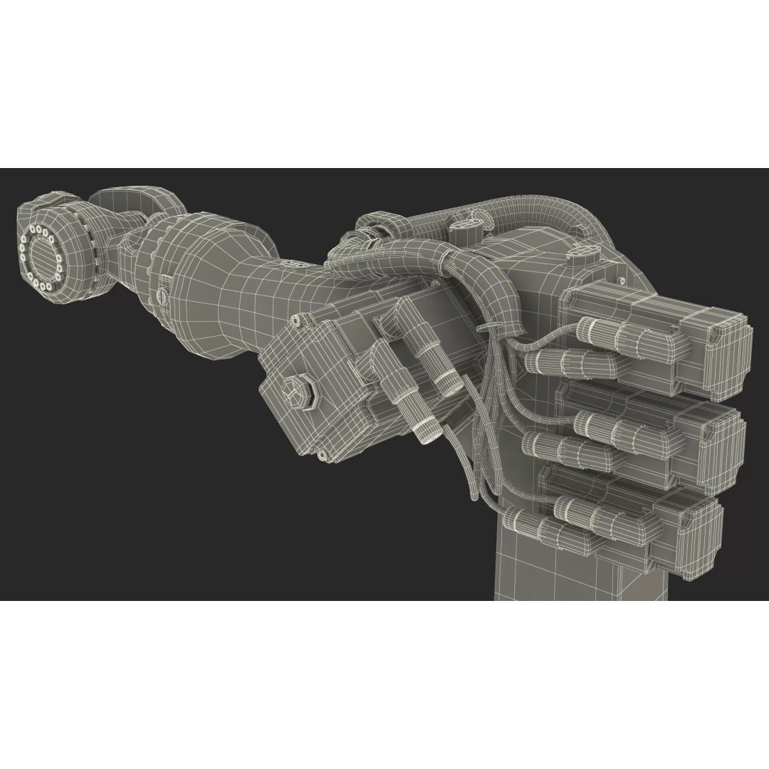 Kuka KR 16 3 3D Model – Rigged Industrial Robot Arm for Animation - View 36