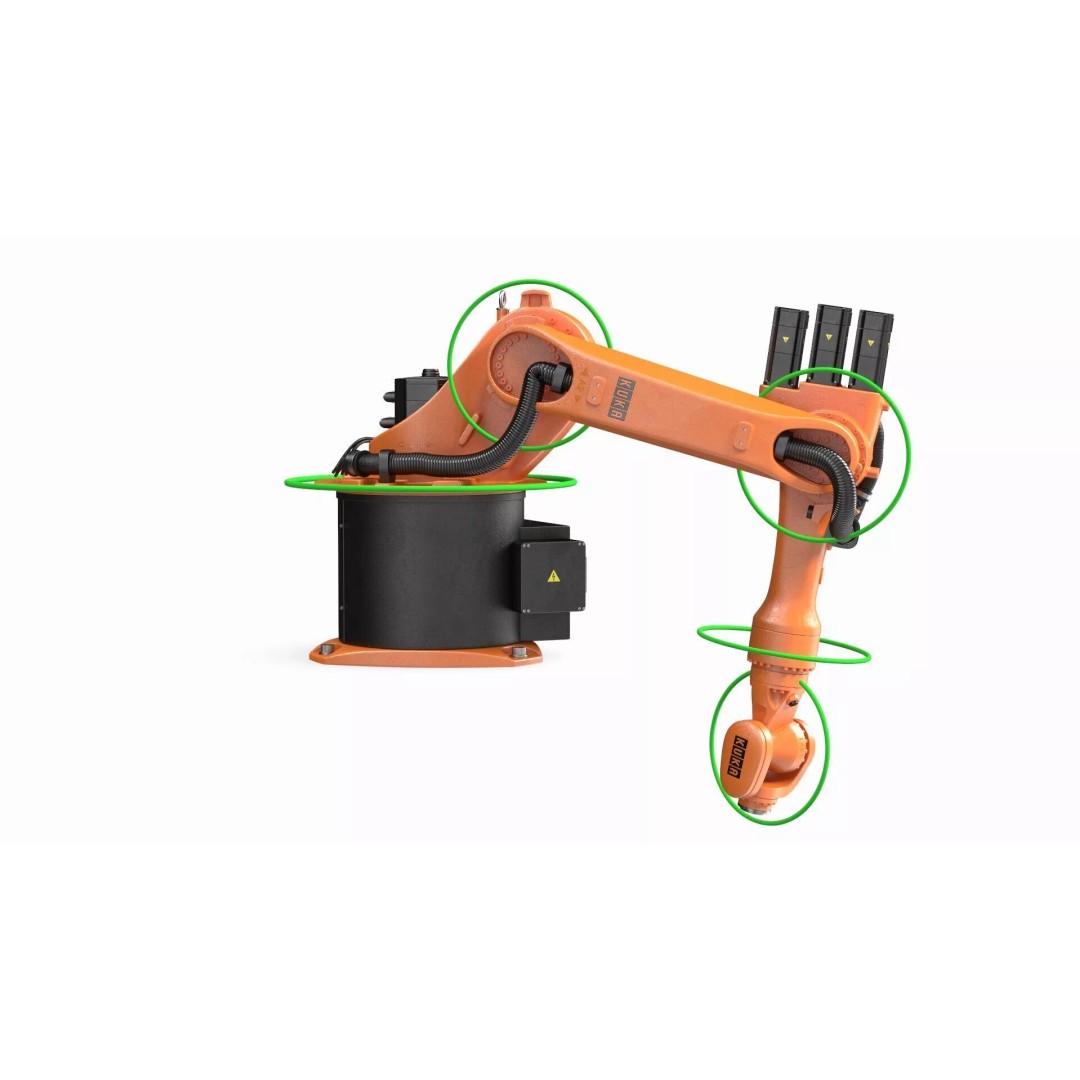 Kuka KR 16 3 3D Model – Rigged Industrial Robot Arm for Animation - View 4