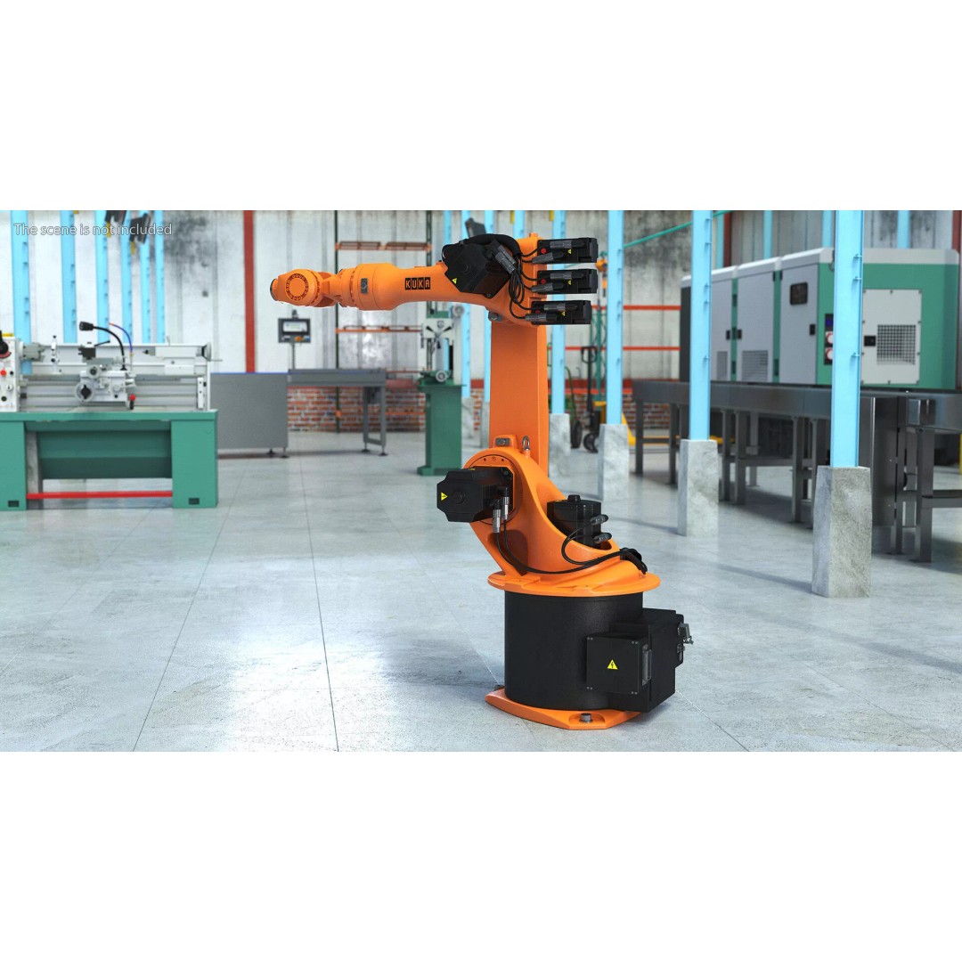 Kuka KR 16 3 3D Model – Rigged Industrial Robot Arm for Animation - View 5