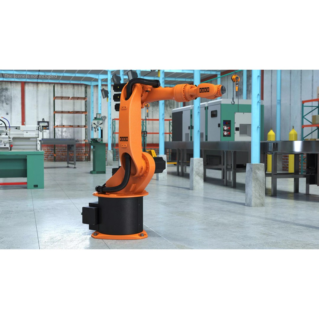 Kuka KR 16 3 3D Model – Rigged Industrial Robot Arm for Animation - View 6