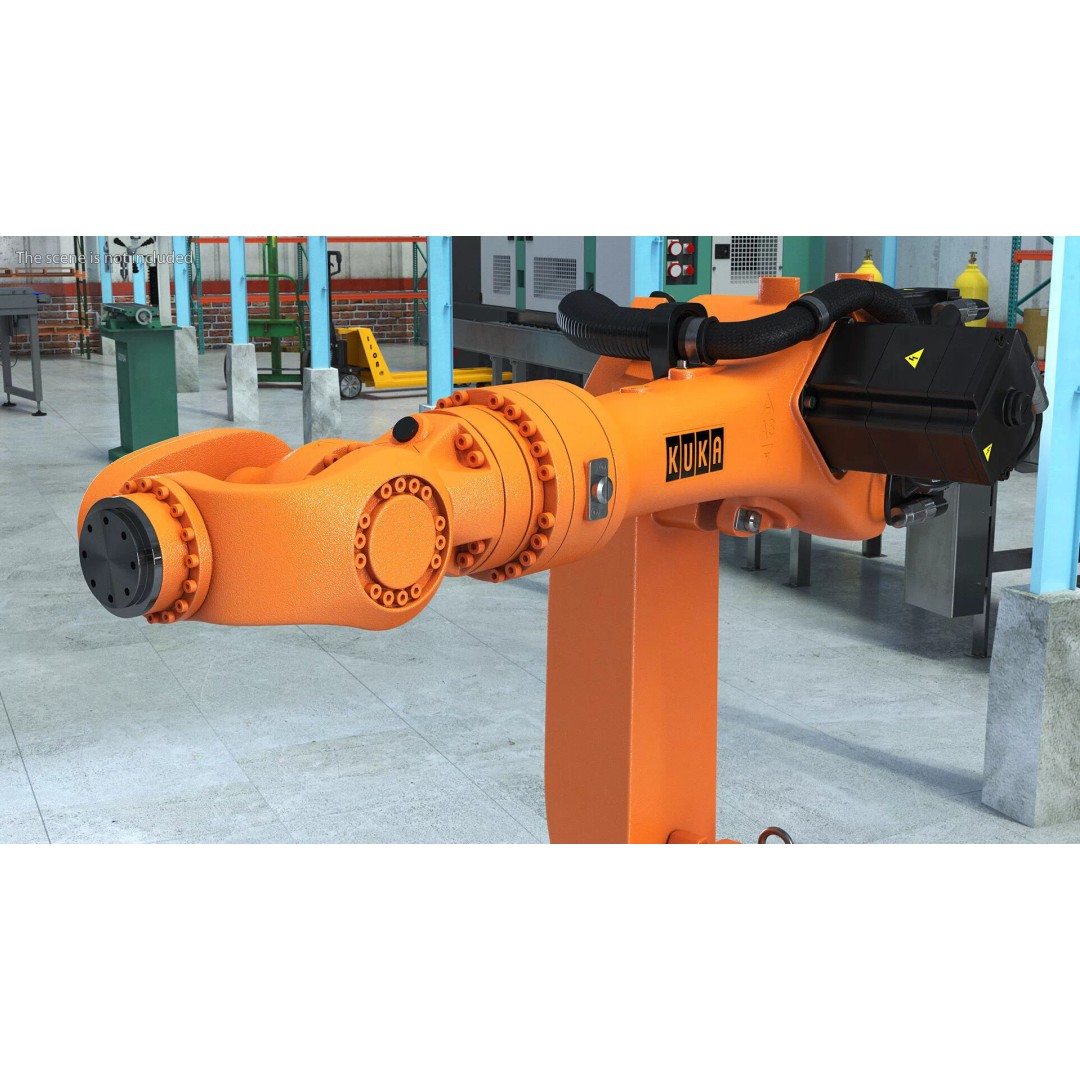 Kuka KR 16 3 3D Model – Rigged Industrial Robot Arm for Animation - View 7