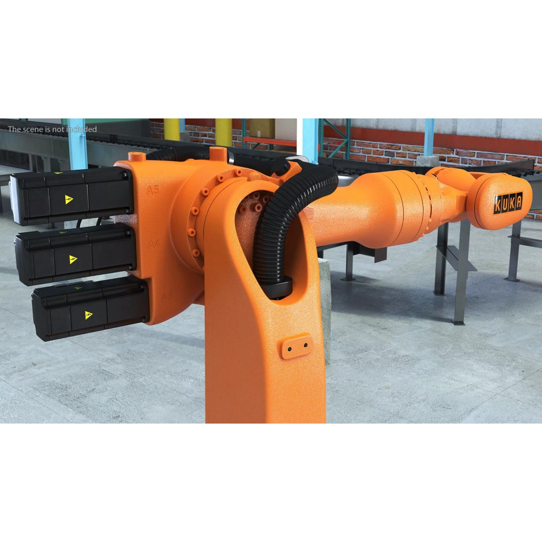 Kuka KR 16 3 3D Model – Rigged Industrial Robot Arm for Animation - View 8