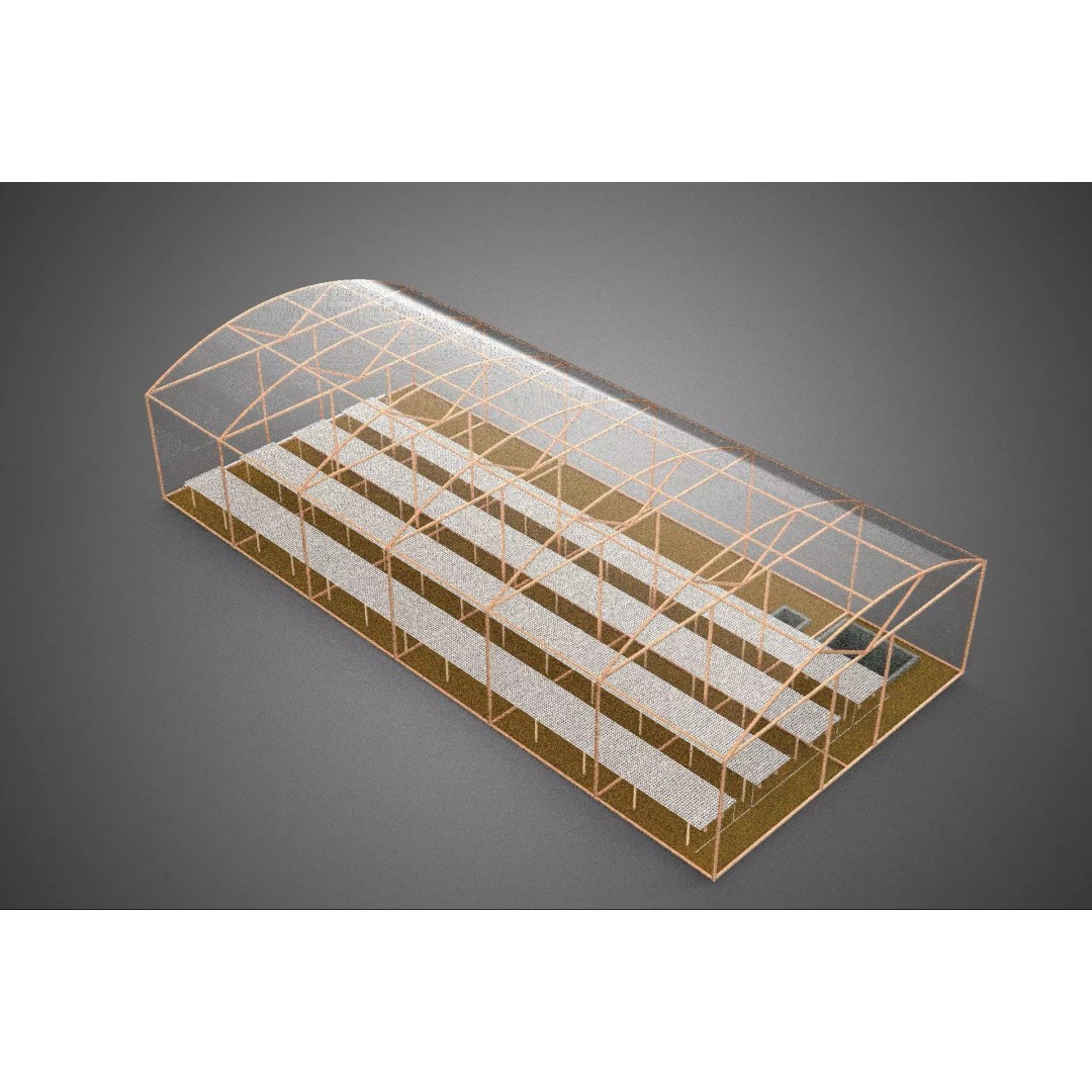 Farming Greenhouse 3D Model – Hydroponic Aeroponic Garden, FBX - View 10