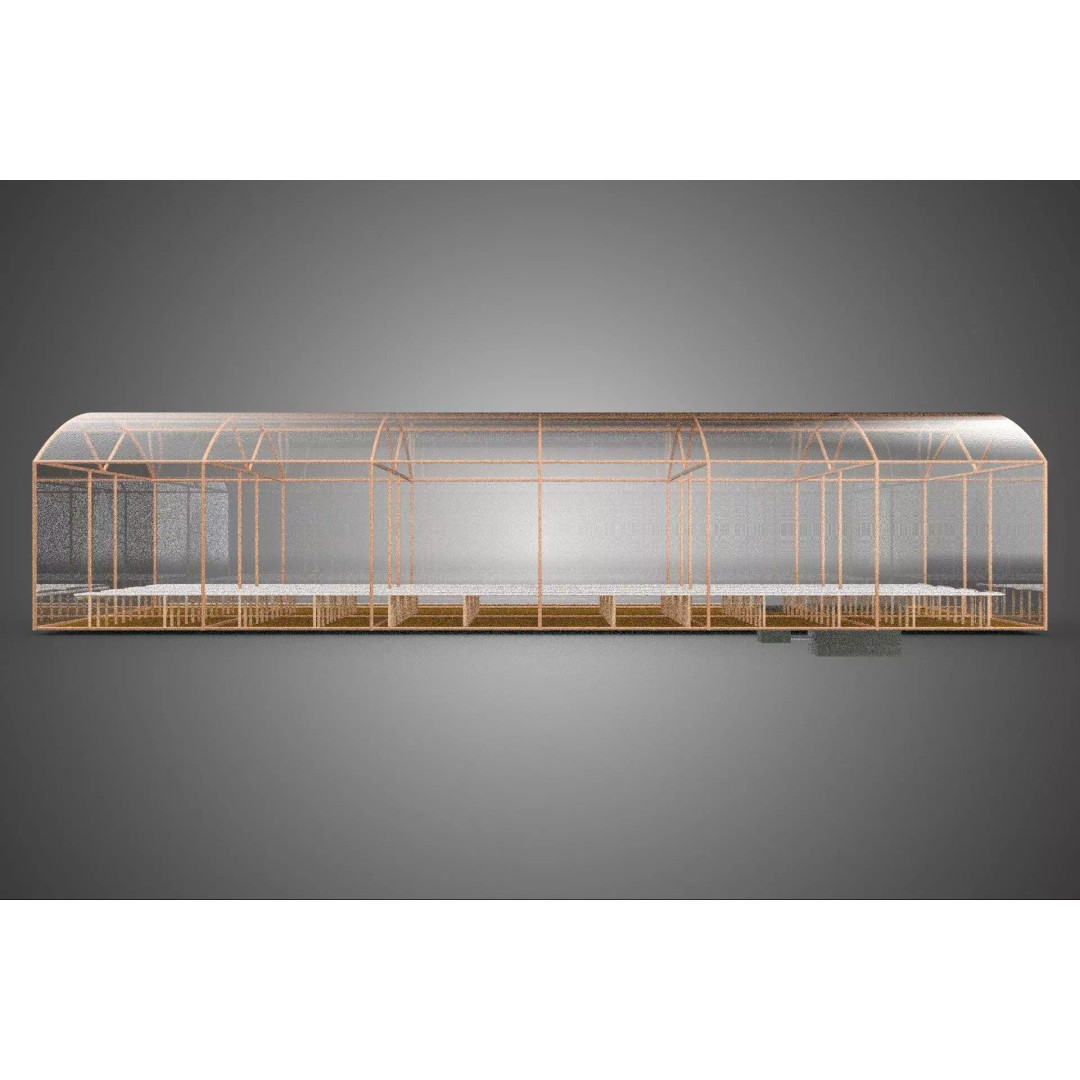 Farming Greenhouse 3D Model – Hydroponic Aeroponic Garden, FBX - View 5