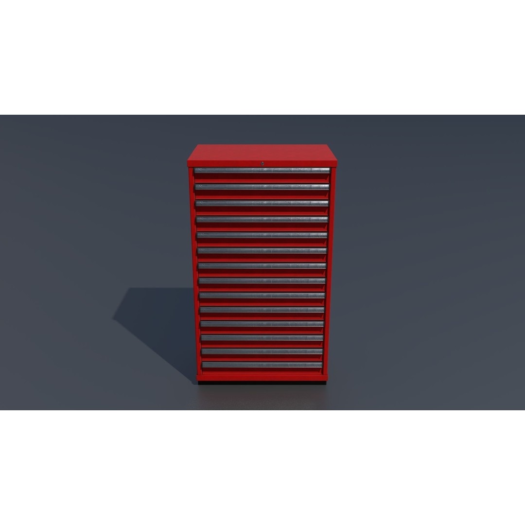 Workshop Closet and Bench 3D Model – PBR Industrial Assets, Blender - View 14